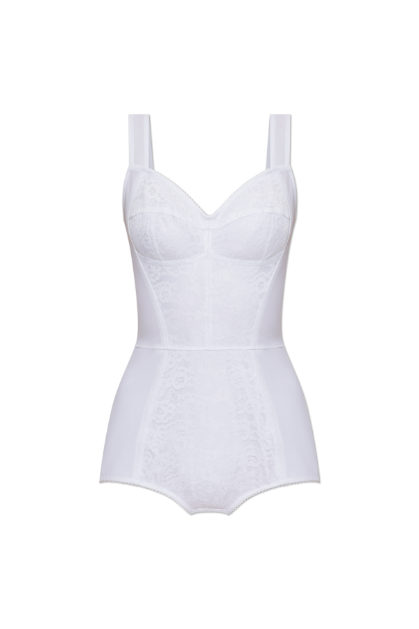 Bodysuit with lace inserts od Dolce & Gabbana