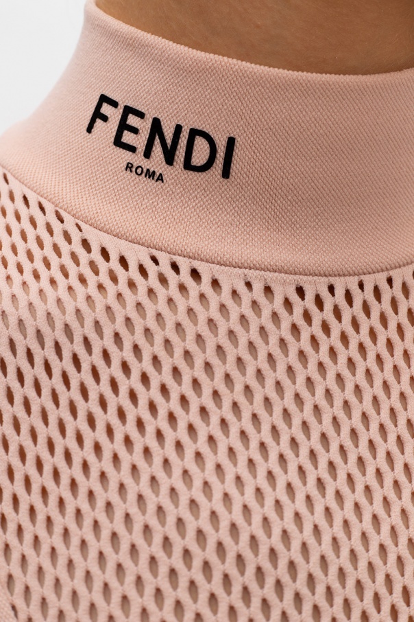 Fendi Corner Bugs travel wallet - Bodysuit w/ top Fendi