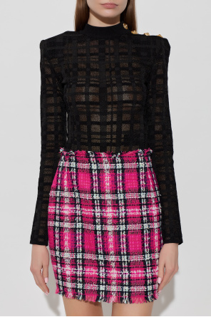 Balmain Body con hombreras