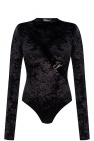 MISBHV BLACK ‘Hooked’ velvet bodysuit
