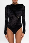 MISBHV BLACK ‘Hooked’ velvet bodysuit