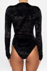 MISBHV BLACK ‘Hooked’ velvet bodysuit