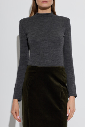 JIL SANDER Body de lã com mangas compridas