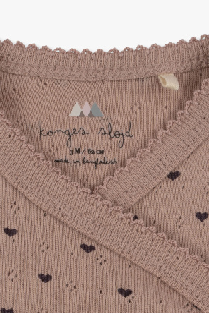 Konges Sløjd Bodysuit with heart motif