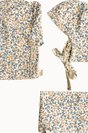 Konges Sløjd MULTICOLOUR Bodysuit with floral motif