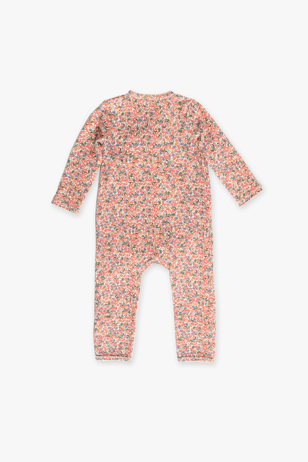 Konges Sløjd Babygrow with floral motif