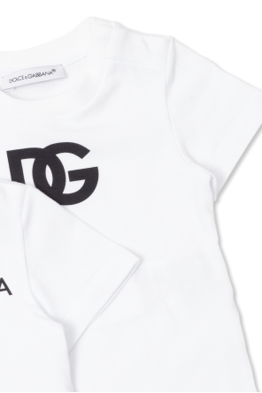 Dolce & Gabbana Kids Dolce & Gabbana Kids logo patch crew neck T-shirt
