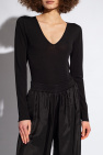 Fabiana Filippi BLACK Bodysuit with long sleeves