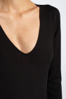 Fabiana Filippi BLACK Bodysuit with long sleeves