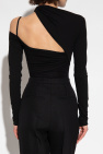 Nensi Dojaka BLACK Asymmetrical bodysuit