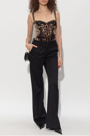 Body de seda con tirantes od Dolce & Gabbana