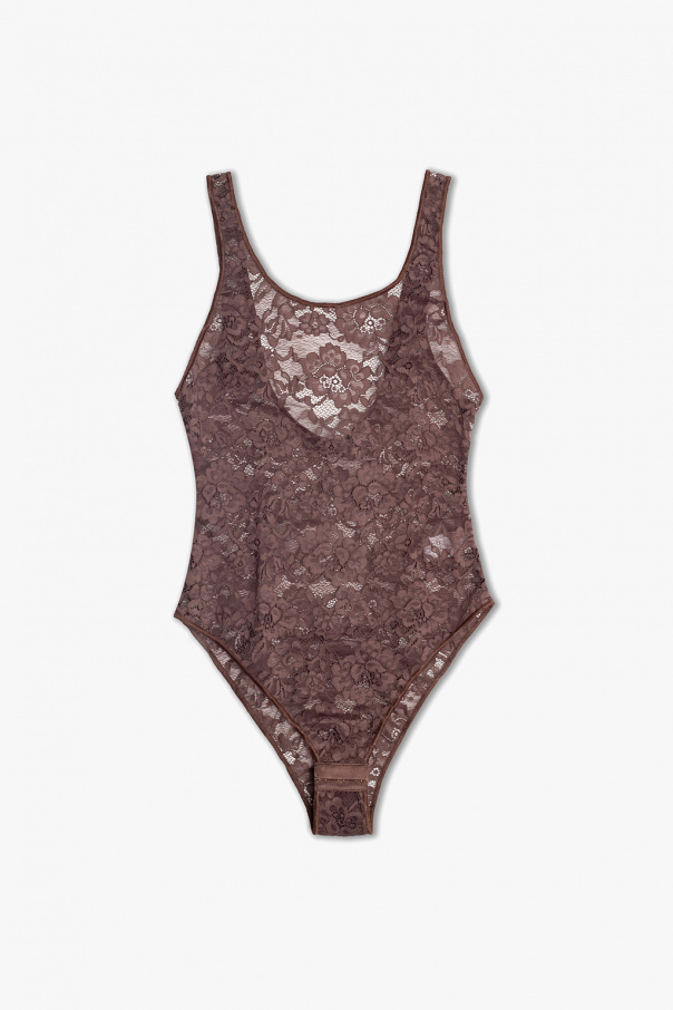 Brown Lace bodysuit Oseree - Vitkac GB