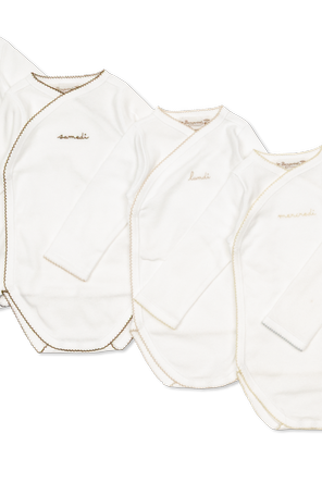Bonpoint  Seven-pack bodysuit with long sleeves
