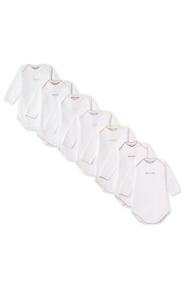 Seven-Pack Short-Sleeved Bodysuits od Bonpoint 