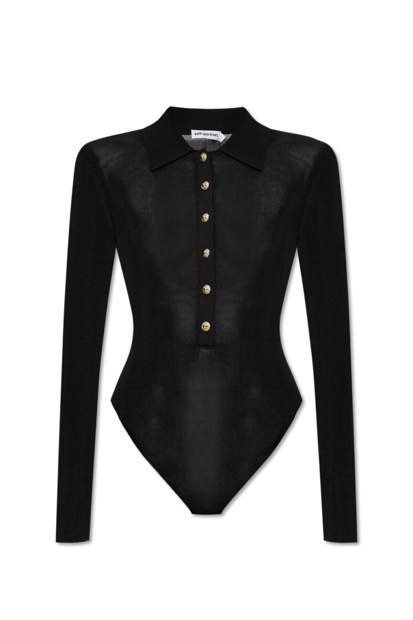 Bodysuit with buttons od Self-Portrait