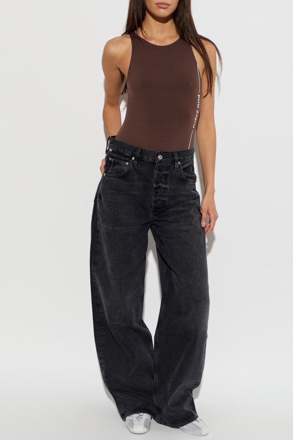 Palm Angels Bodysuit with printed logo