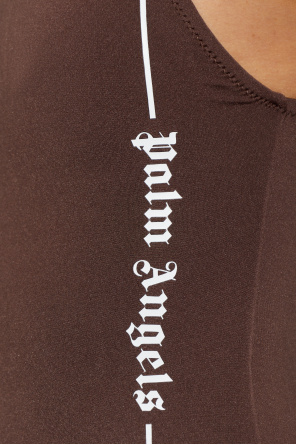 Palm Angels Bodysuit with printed logo