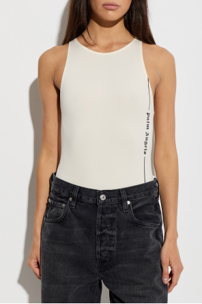 Palm Angels Bodysuit with printed logo