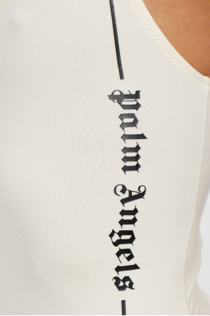 Palm Angels Bodysuit with printed logo