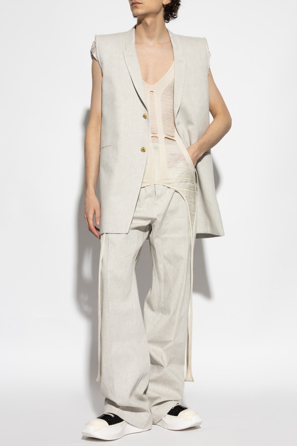 Rick Owens Top de lana con tirantes