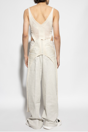 Rick Owens Top de lana con tirantes