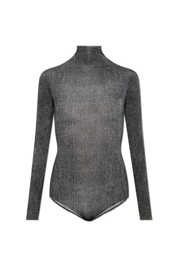 Herringbone Pattern Bodysuit od Maison Margiela