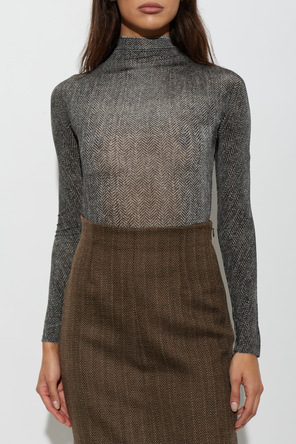 Maison Margiela Herringbone Pattern Bodysuit