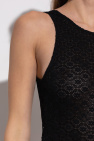 Ganni BLACK Lace bodysuit