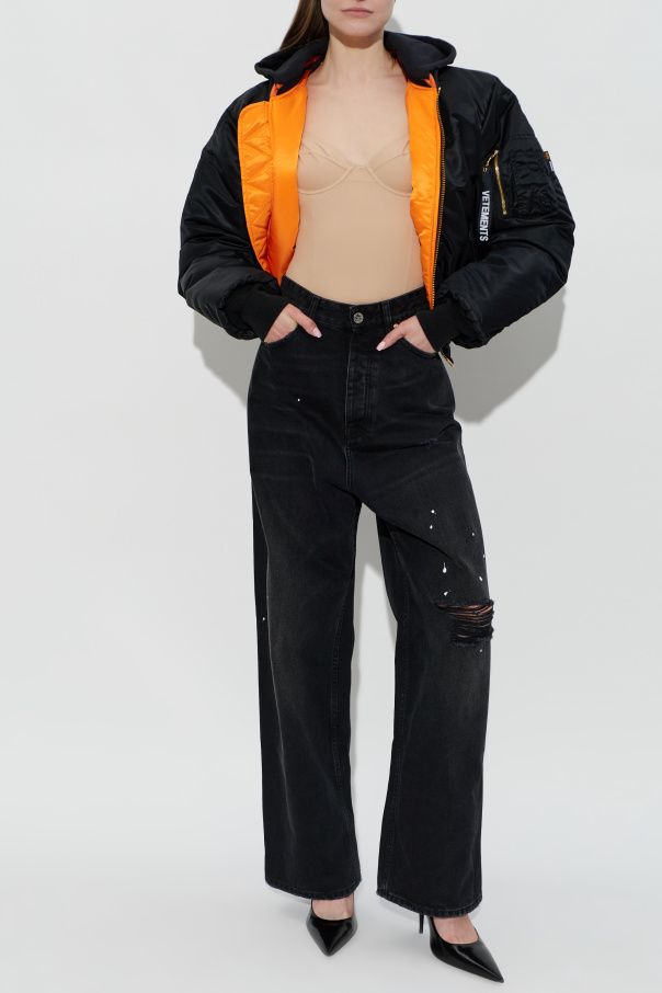 VETEMENTS Body de manga larga