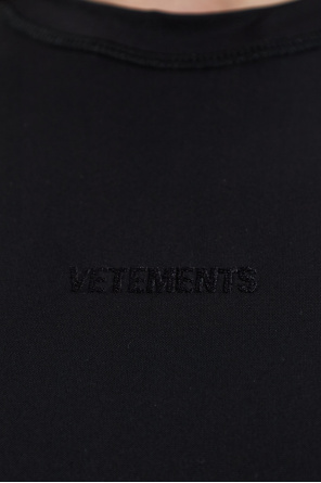 VETEMENTS Body con logo bordado