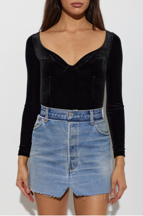 VETEMENTS Velvet long-sleeve bodysuit