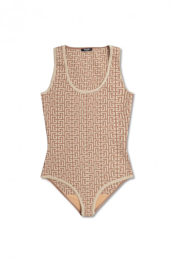 Balmain Balmain Slip mit Logo Schwarz