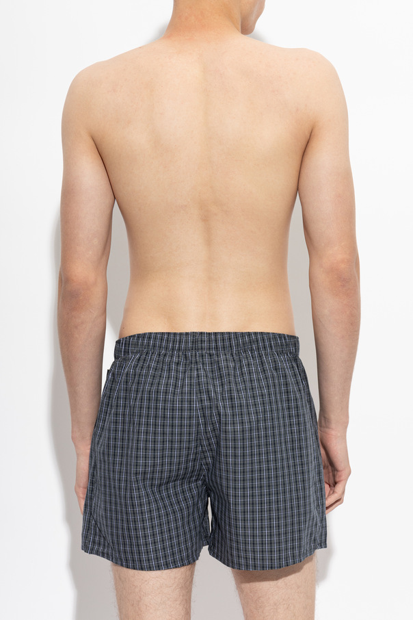 Hanro Cotton checked boxers