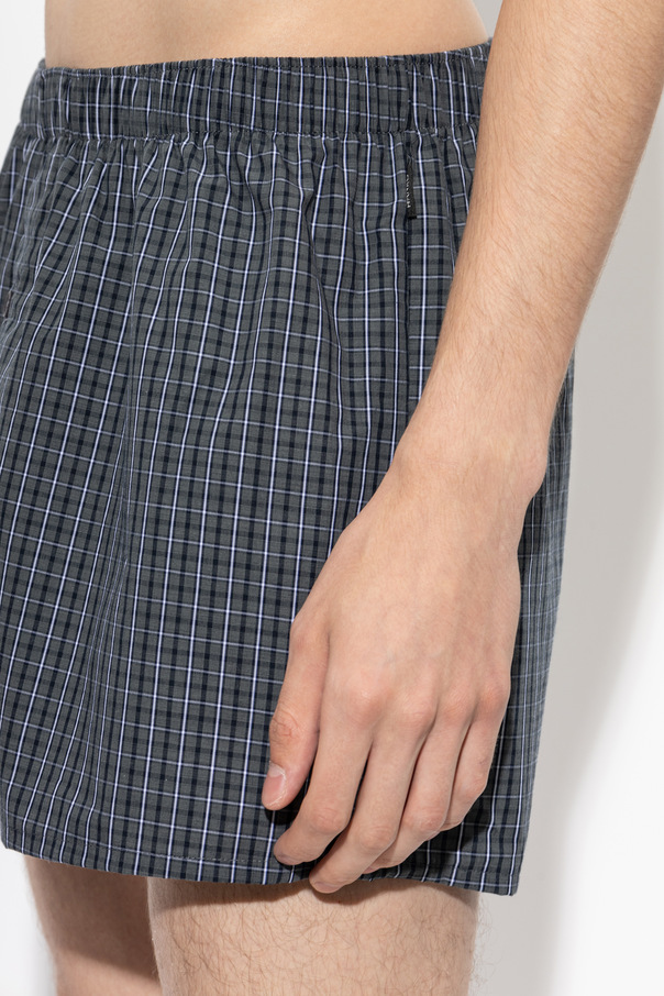Hanro Cotton checked boxers