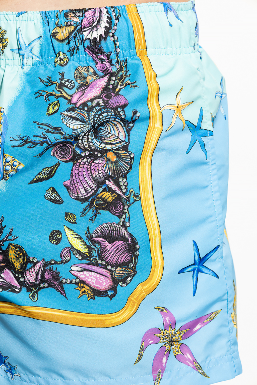 Versace Patterned swim shorts