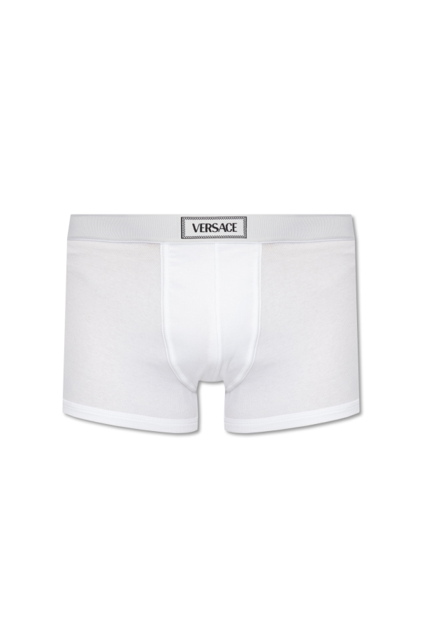 Versace Ribbed boxers with logo