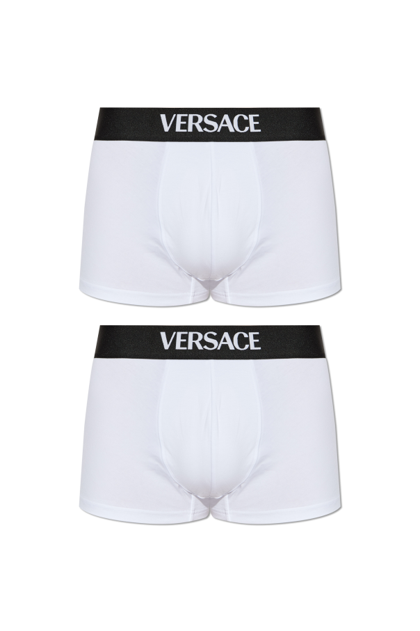 Two-pack of cotton boxers with logo od Versace