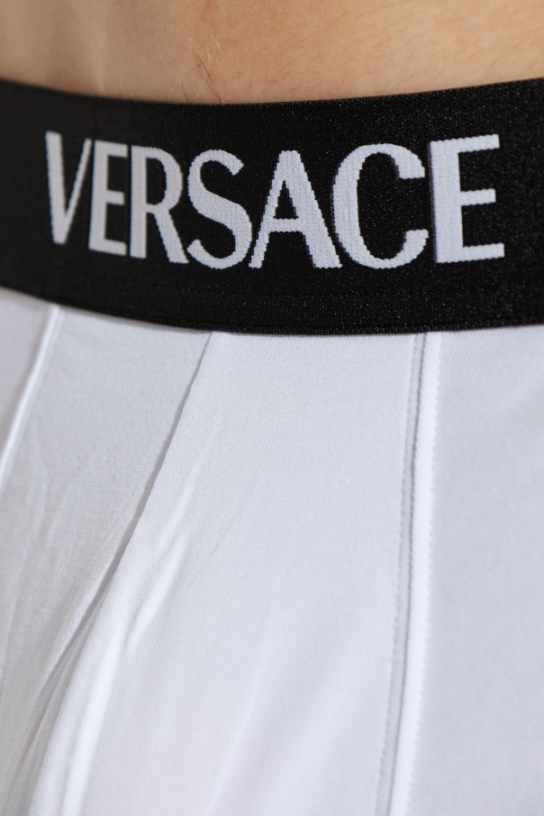 Versace Two-pack of cotton boxers with logo
