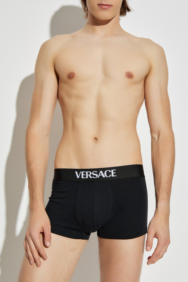 Versace Dwupak bawełnianych bokserek z logo