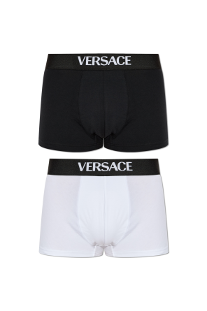 Two-pack of cotton boxers with logo