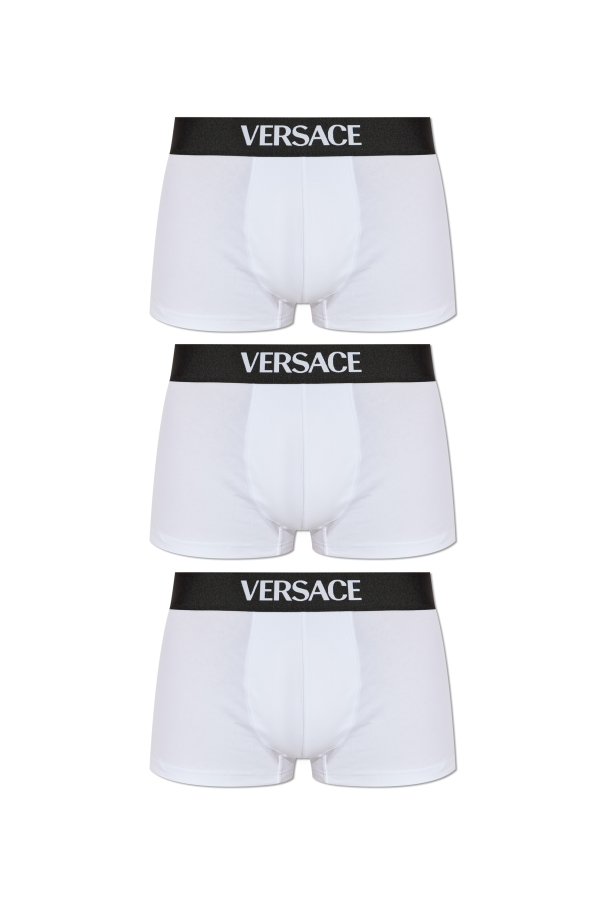 Three-pack of logo boxers od Versace