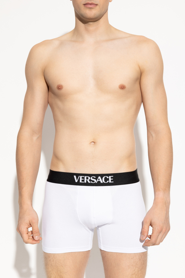 Versace Pack de tres bóxers con logo