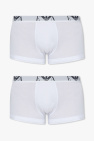 Emporio Armani Bodywear Shorts van badstof met logo in kleurschakering in kaki