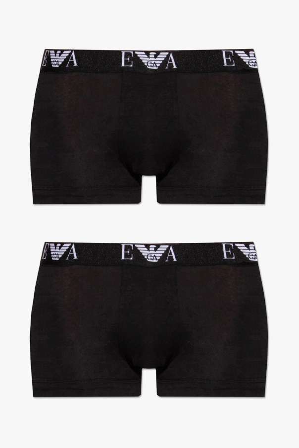 Emporio waisted Armani Branded boxers 2-pack