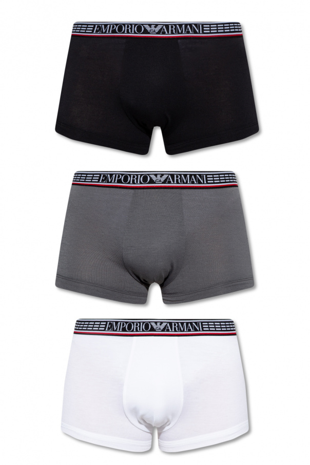 Emporio textured armani Branded boxers 3-pack