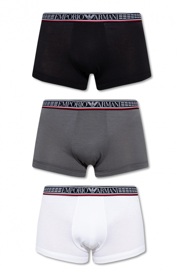 Emporio Armani blu Branded boxers 3-pack