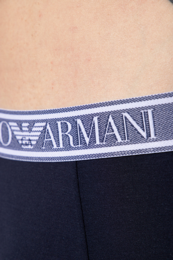 Emporio Armani Ea7 Emporio Armani logo-patch zipped hoodie