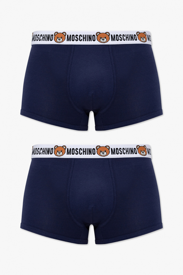 Moschino NAVY BLUE Branded boxers 2-pack