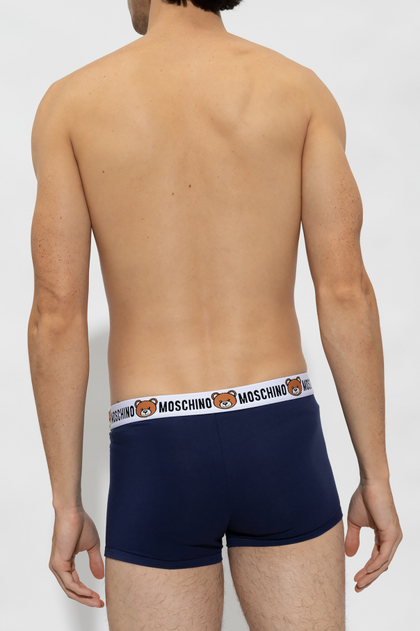 Moschino NAVY BLUE Branded boxers 2-pack