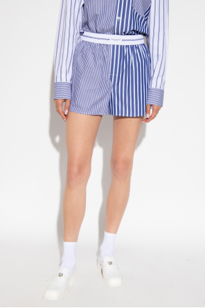 T by Alexander Wang Striped shorts